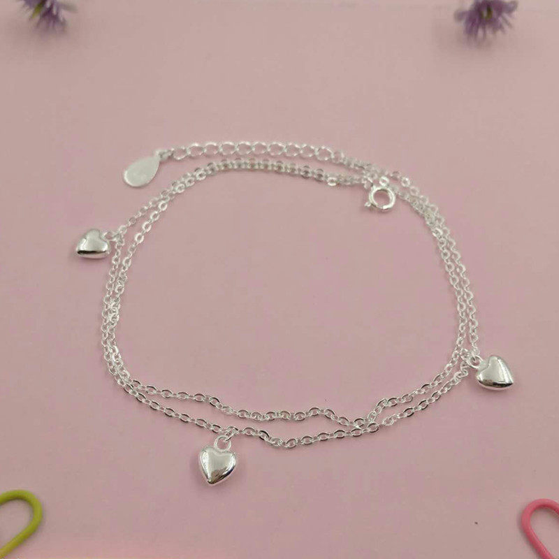 yoyo home pure silver 99 anklet pure silver double love anklet