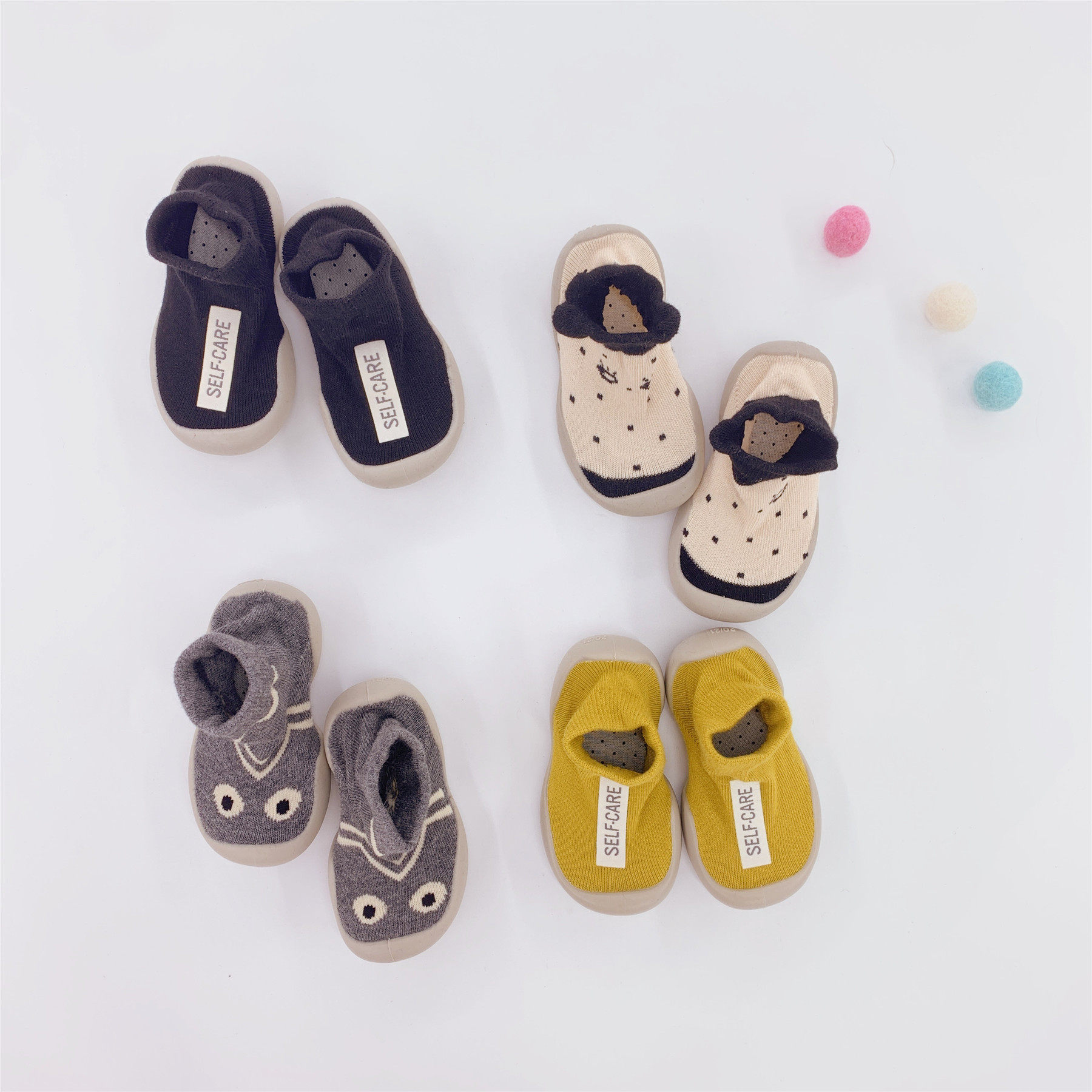 Baby floor shoes spring and autumn 1 year old 3 men and women baby non-slip shoes indoor baby soft bottom rubber bottom toddler socks
