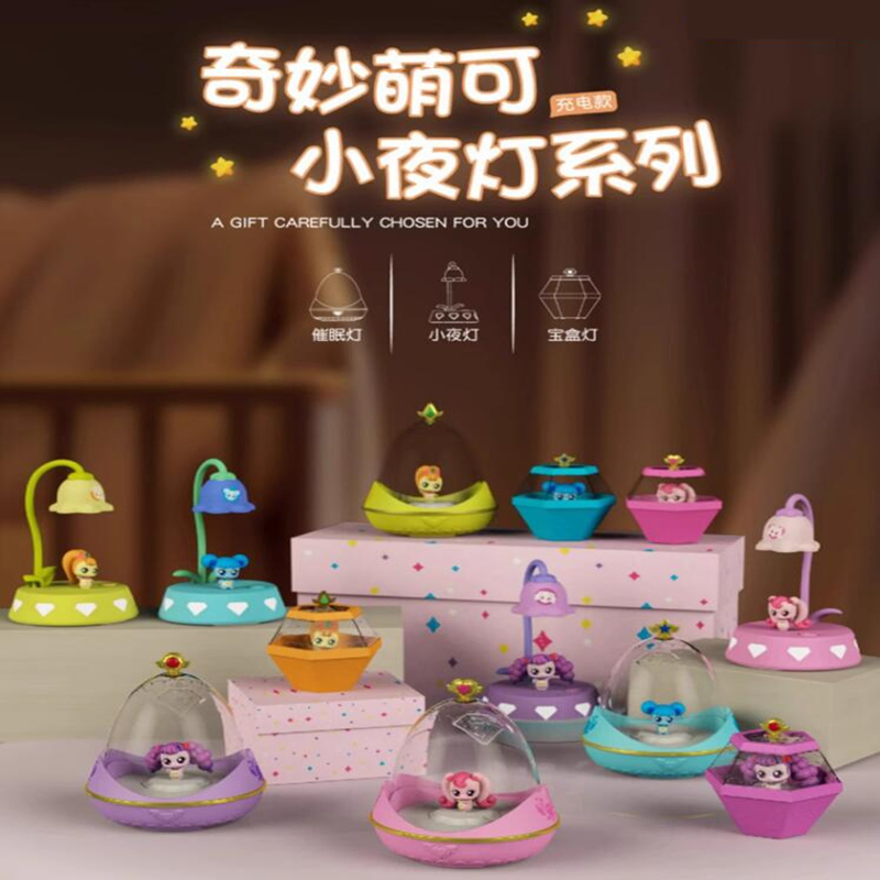 Fantastic Cute Atmosphere Small Night Light Sleep Light Desk Lamp Charging Luminous Girls Toy Table Swing Paparazzi gift-Taobao