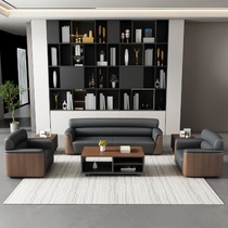 Office sofa coffee table combination business reception three-seat sofa conference room reception office sofa