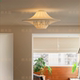 French-Style Vintage Ufo Silk Ceiling Lamp Chandelier Designer Model Japanese Wabi-Sabi Style Living Room Dining Room Bedroom Lighting Fixtures