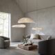 Japanese Style Silent Style Living Room Fabric Chandelier Scandinavian Designer New Creative B&B Restaurant Bedroom Dupont Paper