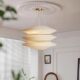 Nordic Creative Chandelier Simple Restaurant Living Room Bedroom Aisle Cafe Bar Warm Romantic Decorative Fabric Lamp