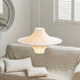 French-Style Vintage Ufo Silk Ceiling Lamp Chandelier Designer Model Japanese Wabi-Sabi Style Living Room Dining Room Bedroom Lighting Fixtures