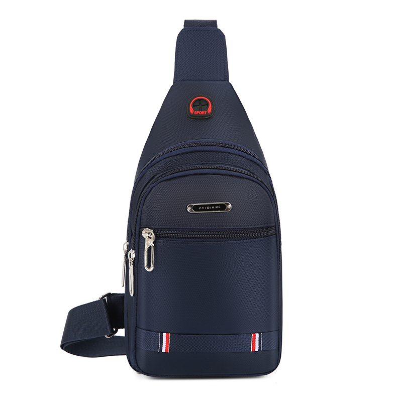 Men's bag chest bag men's 2023 new chest one-shoulder diagonal bag travel double-layer small backpack shoulder bag side backpack