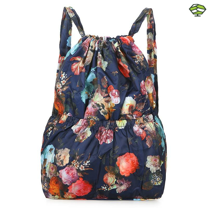 Outdoor new flower bundle pocket shoulder bag sports backpack students large capacity lightweight travel large pack