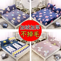 Giường lông cừu san hô 笠 đơn bảo vệ phim hoạt hình trẻ em 1.8x2.0 cộng với nhung dày trải giường flannel mùa đông 	ga chun trải giường 2mx2m2	