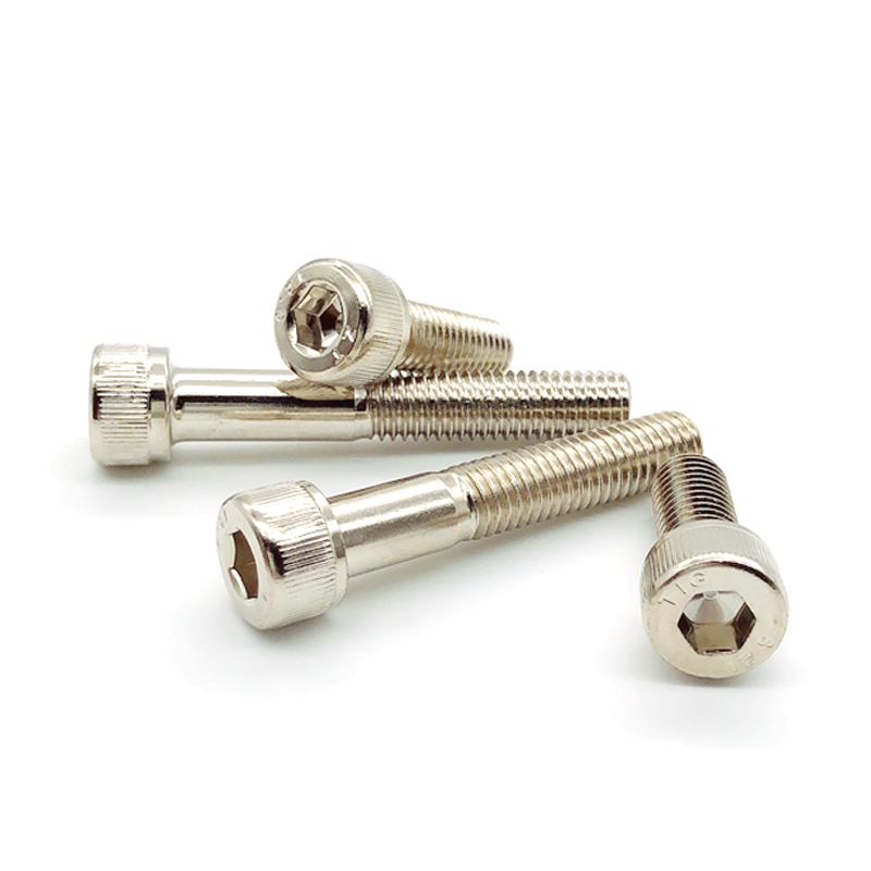 12 Grade 9 nickel-plated hexagon socket head cap bolts M2*4 5 6 8 10-20 full-tooth cup head cylinder head high-strength screws