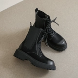 Martens, утепленные ретро короткие сапоги в английском стиле на платформе, ботинки, в британском стиле, коллекция 2022, средней длины, визуально стройнят