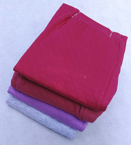 Three layers warm pants pure cotton high waist crotch loose and large cotton pants in old mom add thick autumn pants