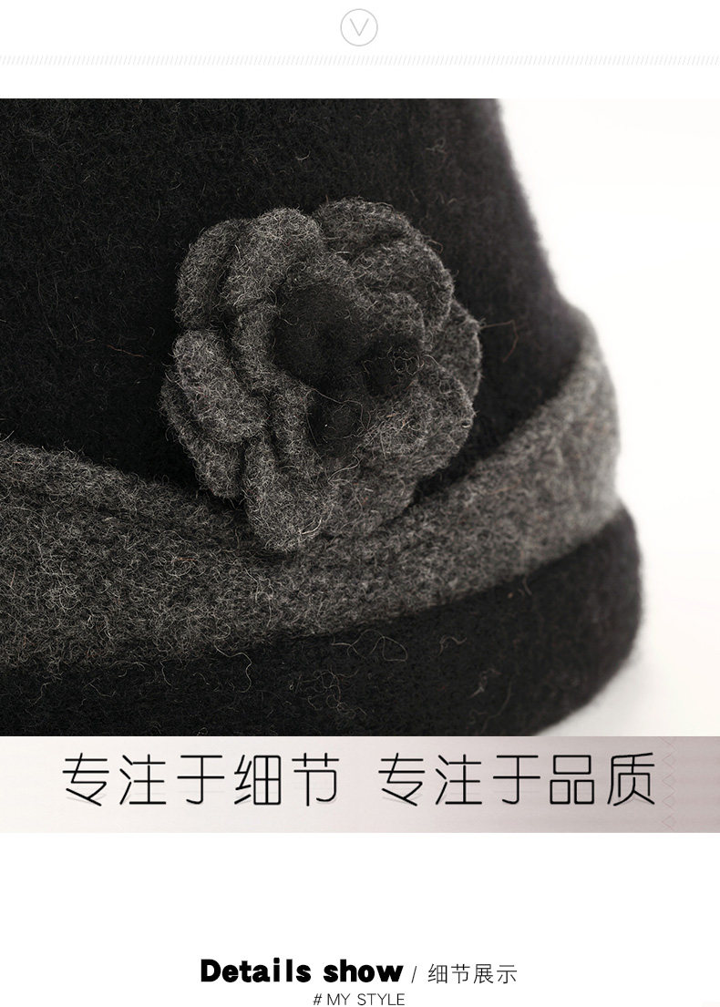 Chapeau pour femme en Melange de laine - Ref 3233776 Image 9