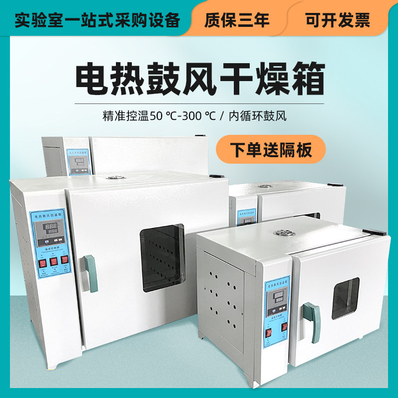 鼓风干燥箱实验室家用烘干箱中药材高温小型烤箱电热恒温工业烘箱