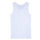 Heavy Threaded Fitness Slim Vest Men's White Round Neck Large Size Training Fitness Breathable Sweat-absorbent Bottoming Sling