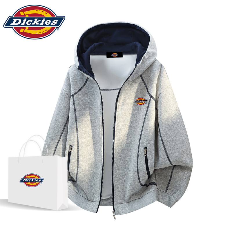 Dickies Official Authentic American Style 2026 New Men's Spring and Autumn Clothing Couple's Trendy Brand Sweatshirt Hooded Cardigan Jacket Dickies Official Authentic American Style 2026 New Men's Spring and Autumn Clothing Couple's Trendy Brand Sweatshirt Hooded Cardigan Jacket