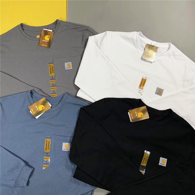Clearance Sale Genuine American Carhartt K126 Pocket Long-Sleeve T-Shirt, Oversized Loose Sweatshirt for Men and Women