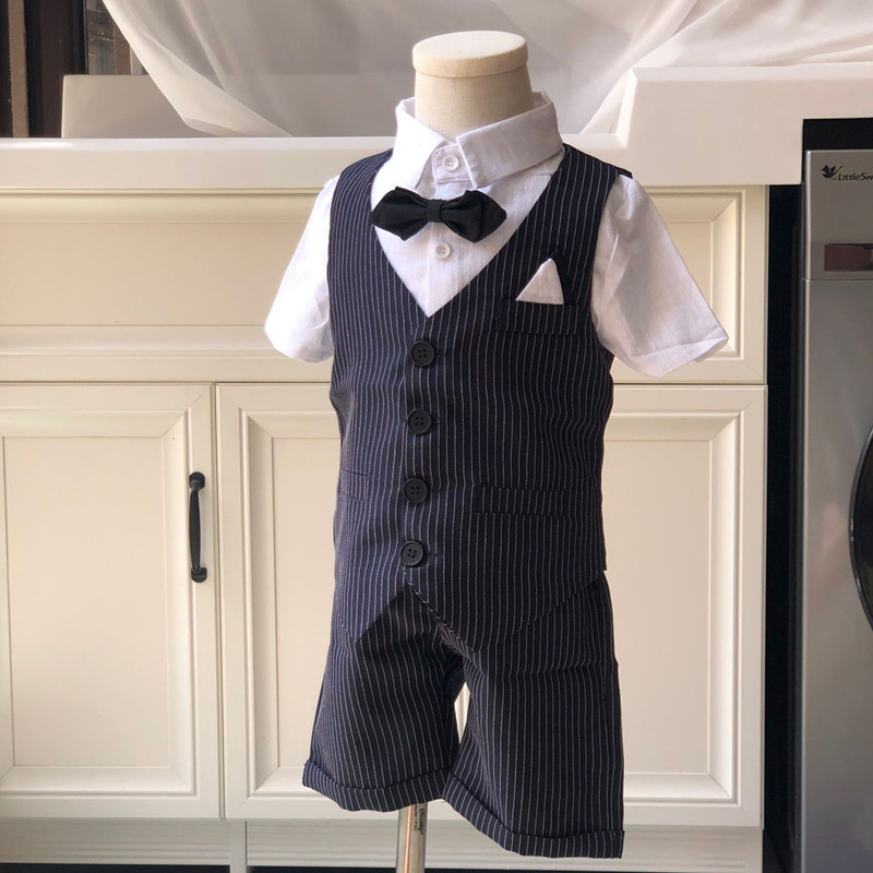Baby dress boy birthday small suit children British flower girl performance children's suit 2022 new