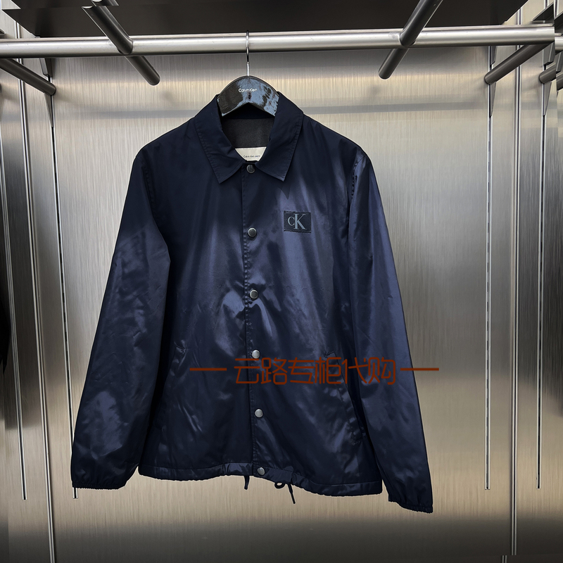 [Windproof and Waterproof] Ck Jeans Jacket Men's 25 Autumn New Style Shirt-Style Lapel Sports Jacket 40Bm522