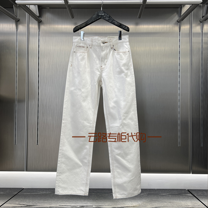 [Replica 90 Series] Ck Jeans Women's Jeans 25 Spring/Summer New Fit Straight Casual Pants 47B919G