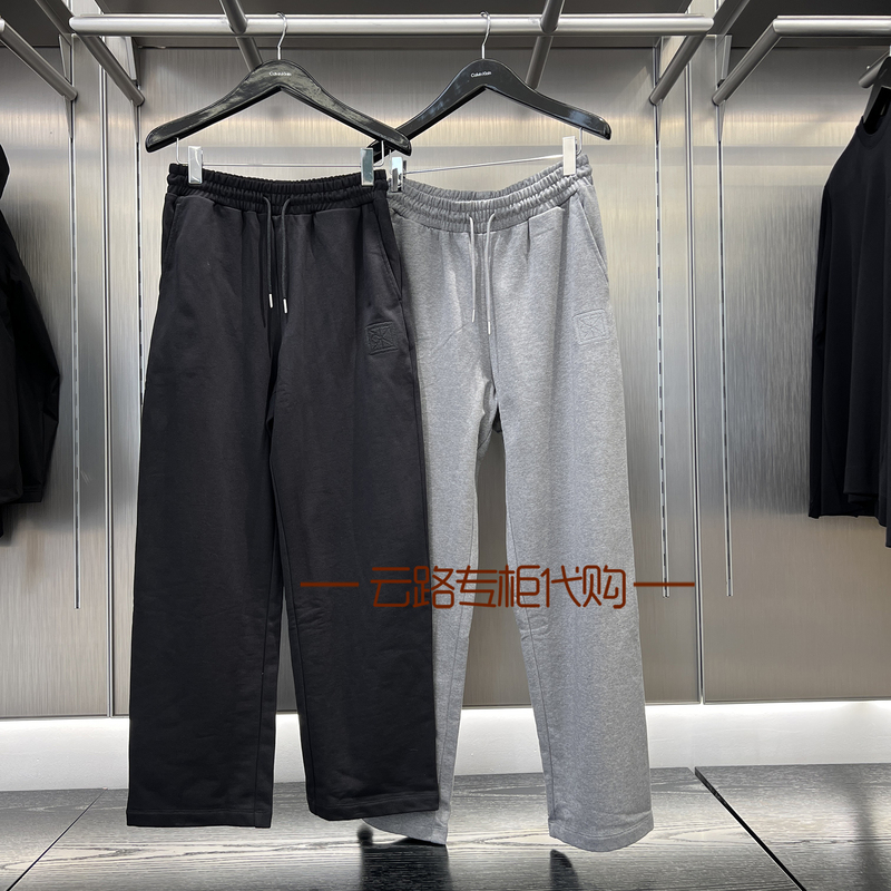 Ck Jeans Casual Pants for Men 25 Autumn New Monogram Embroidered Drawstring Straight-Leg Knit Sports Sweatpants 4Ld239G Ck Jeans Casual Pants for Men 25 Autumn New Monogram Embroidered Drawstring Straight-Leg Knit Sports Sweatpants 4Ld239G
