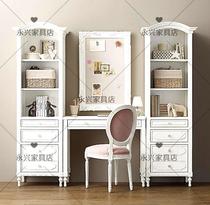 American conjoined bookcase with desk multi-functional student bookshelf modern simple European children wooden bookcase