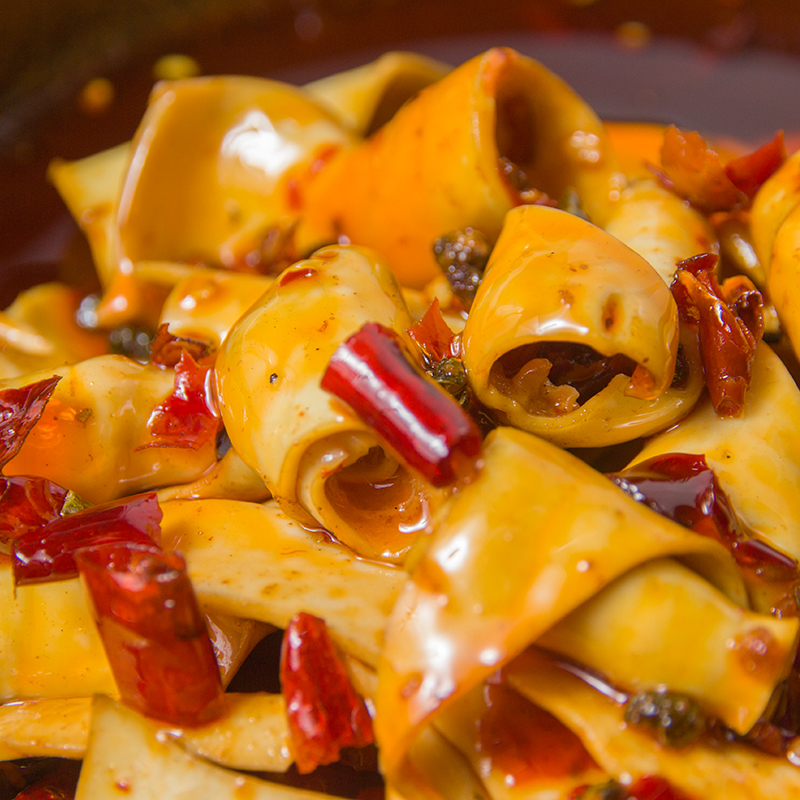 Shop full of 3 bags of spicy yellow throat ready-to-eat vacuum cooked meat Spicy braised snacks snacks 100g