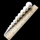 Белые бусины из жемчуга, украшение-шарик ручной работы, акриловые аксессуары, 3-30мм, DIY