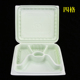 hộp com giữ nhiệt cắm điện Hộp thức ăn nhanh dùng một lần hộp cơm trưa 2 lưới đôi 3 ba 4 bốn lưới 5 năm lưới được kết nối với nắp hộp mang đi - Hộp cơm điện sưởi ấm cà mên điện