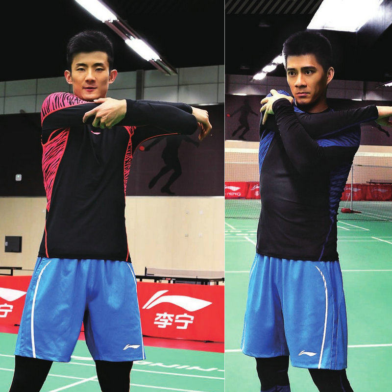 Li Ning long-sleeved tights tight sports trousers AUDL091 AULL073 moisture wicking