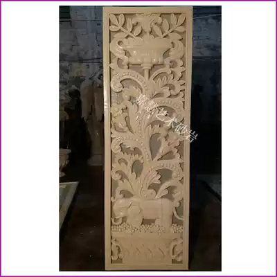 Jiahui sandstone fiberglass relief mural lobby background Wall Garden Hotel Villa courtyard elephant hollow light transmission