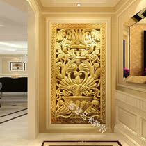 Jiahui sandstone glass fiber reinforced plastic European hollow relief mural background wall hotel villa courtyard decoration cornucopia