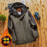 A06 мужской стиль [плюс бархат] Темно -зеленый