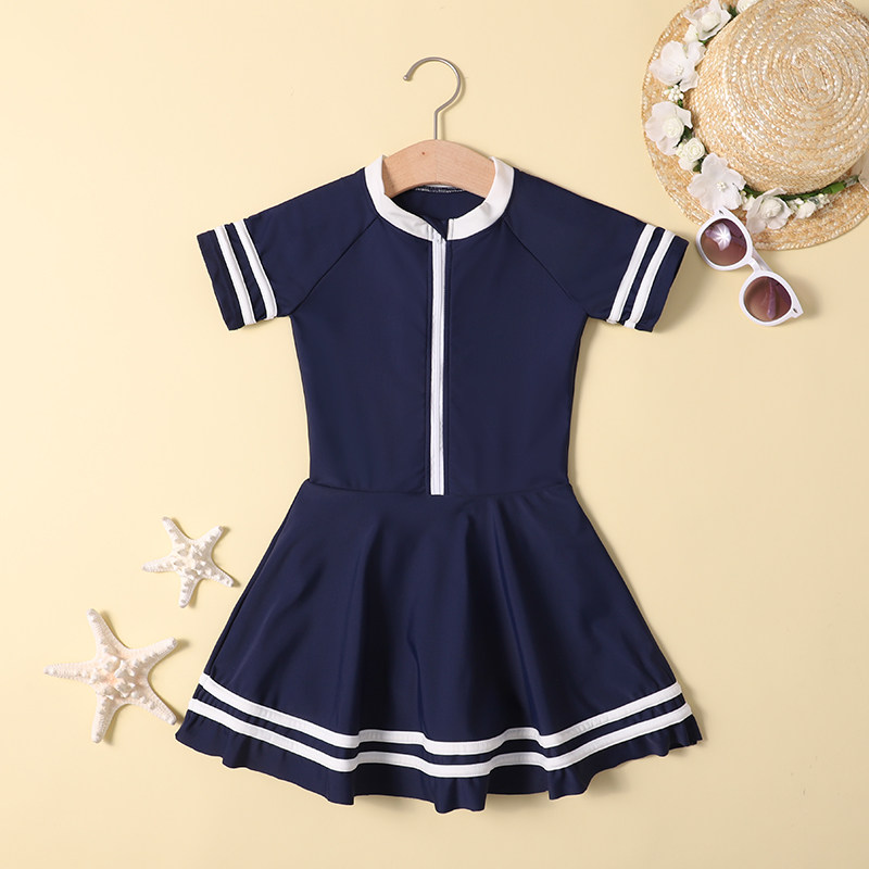 Children's Swimsuit Girl Swimsuit with Lovely Baby Princess Skirt School Children's Children's Children's Swimsuit