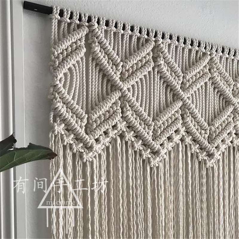 Ins gió phòng khách đầu giường nền đồ trang trí bohemian Bắc Âu tấm thảm dệt của nhãn hiệu giấu hộp đồng hồ treo tường tranh thảm treo tường