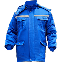 Anti-static gas station work clothes cotton clothes mens winter thickened cold-proof cotton clothes oil field oil depot cotton jackets labor protection clothes for women