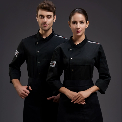 Catering Chef Work Одежда с длинными рукавами мужчина и женщины зимний высококачественный западный ресторан отель кухня шеф-повар