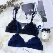 Bộ bikini mỏng Bra Bra Đồ lót phụ nữ Châu Âu và Mỹ Ren Sexy No Steel Ring Triangle Cup Màu rắn