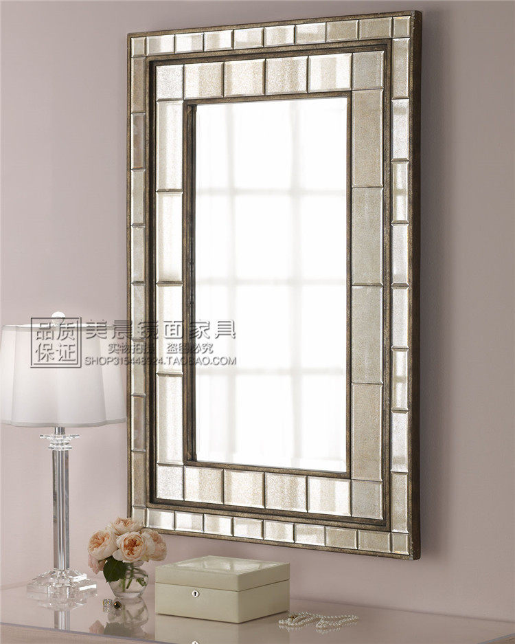 Eurostyle Bathroom Mirror Bathroom Mirror Genguan Decoration Mirror Background Wall Hung Mirror Dresser Dresser Cosmetic special price Custom