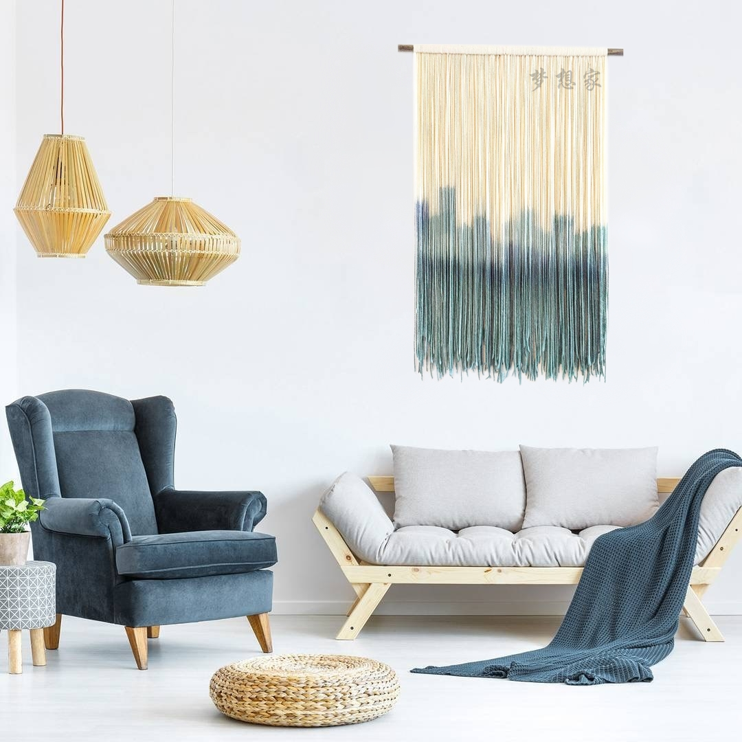 Tấm thảm dệt bằng tay nhuộm tường trang trí treo tường tấm thảm dân tộc phòng ngủ B & B trang trí quán cà phê mô hình phòng trang trí - Tapestry thảm treo đầu giường
