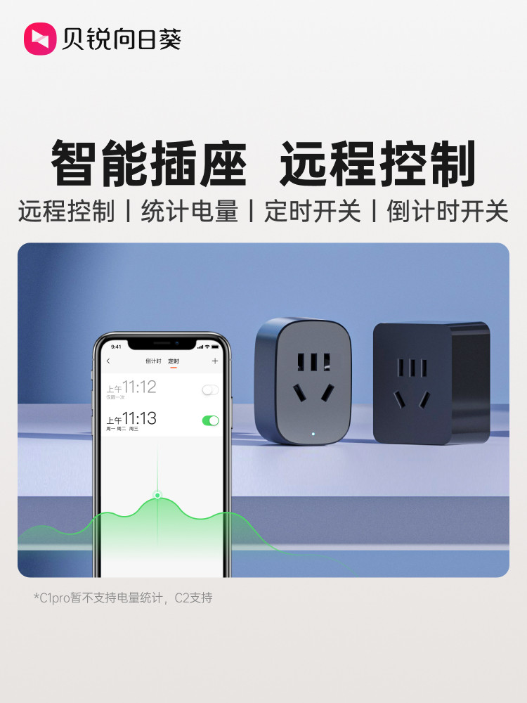 Sunflower Smart Socket Power-On Wifi Plug-In Board Remote Control Home Mobile Phone Remote Control Computer Power On/Off