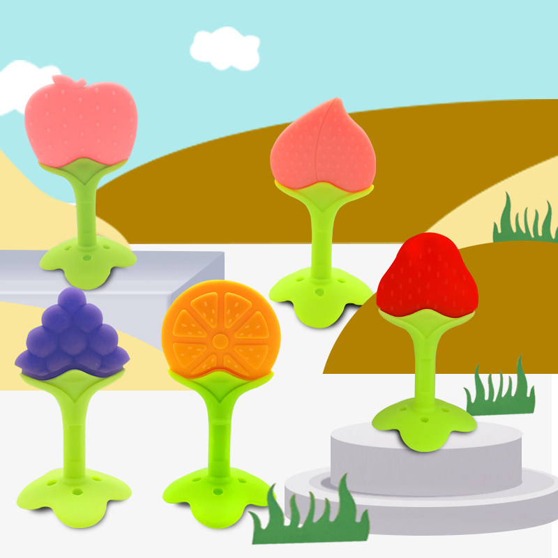 Full Score Baby Grinders Baby Silicone Gel Soft Solid Donator Baby 3-6-12 Months Bite of Gum Toy Leable to Cook