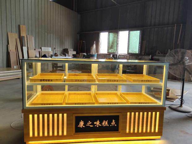 Bread Show Cabinet Pastry Display Cabinet Know The Model Shelf Plated Titanium Solid Wood Glass Cabinet Marble Cashier Counter