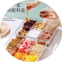 Split G Ice Powder Box Food Intake Box Milk Tea Dessert With Lid Separation Sauce Box Commercial Swing Stall Fridge Anti-Taste