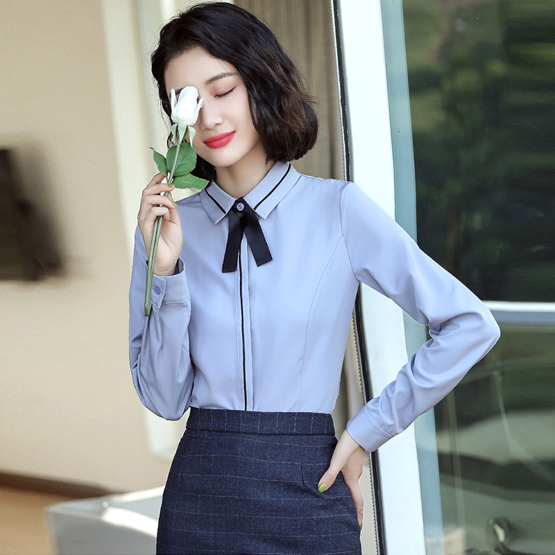 Work Suit Women Suit Autumn Winter New Hotel Front Desk Cashier Waitresses Fashion Blouse Beauty Master Shirt Tooling
