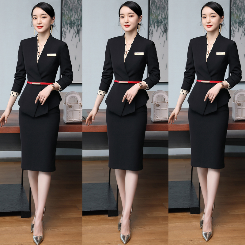 Career Suit Temperament Goddess Van Fashion Famous Yuanyi Jewelry Store Expats Slim Suit Skirt Beauty Division Work Clothes