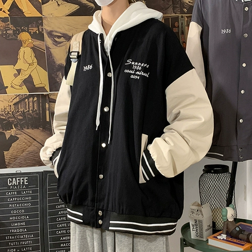 Tide, мужская осенняя куртка, бейсбольная форма для влюбленных, европейский стиль, в американском стиле