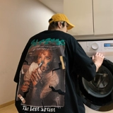 Ретро летняя футболка для влюбленных, в американском стиле, короткий рукав, европейский стиль