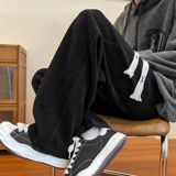 Осенние штаны, вельветовый светильник для отдыха, изысканный стиль, свободный прямой крой