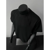 Черная летняя космическая хлопковая футболка, короткий рукав, в американском стиле