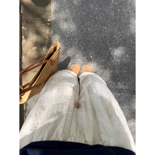 Тонкие шелковые штаны, подходит для подростков, из хлопка и льна, свободный прямой крой