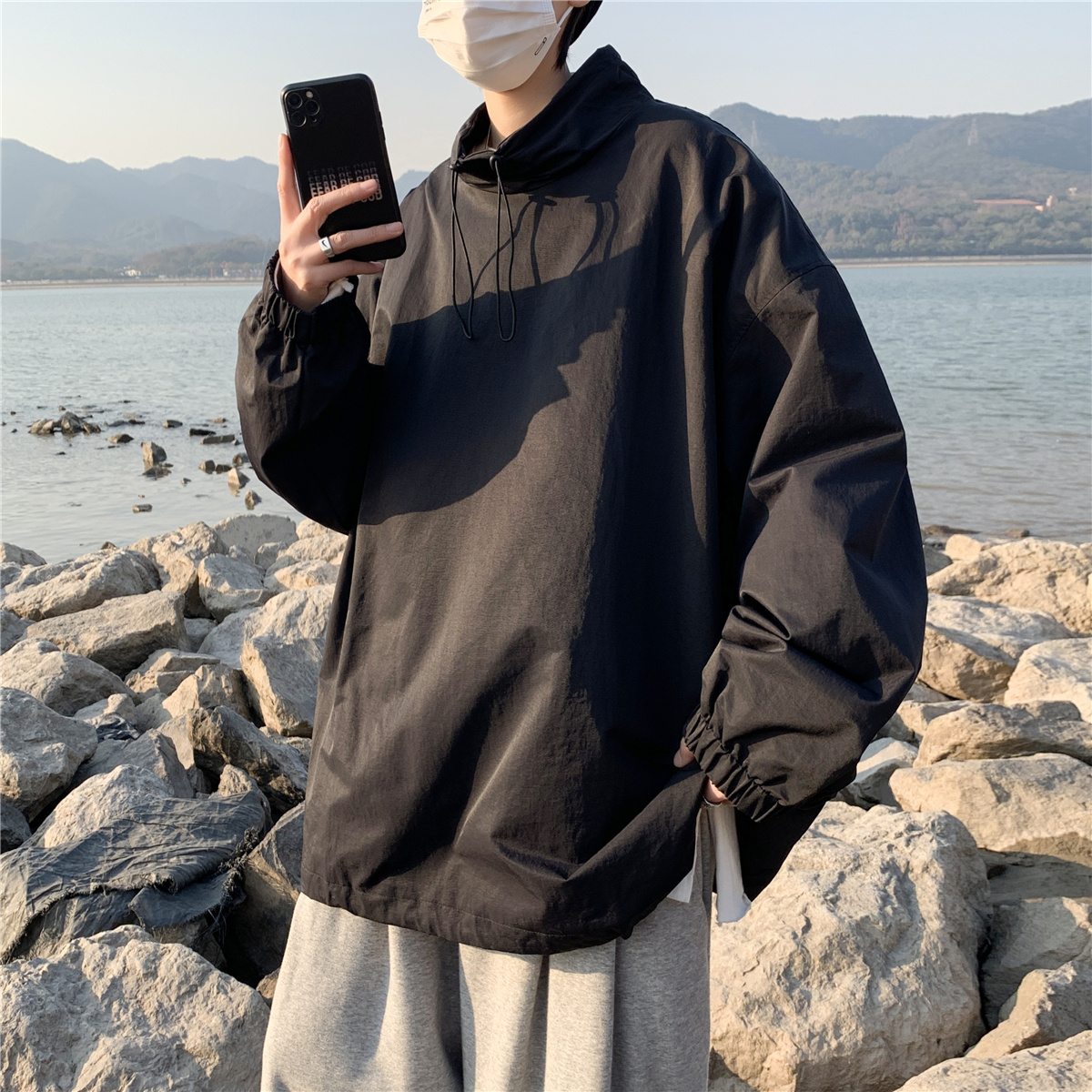 Japanese Cityboy Chargerie Costume Women in the tide of senior spring and autumn American vintage jacket